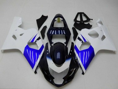 Kits Carénage Moto ABS Suzuki GSXR 600/750 2004-2005 - Blanc Bleu Noir Abordables