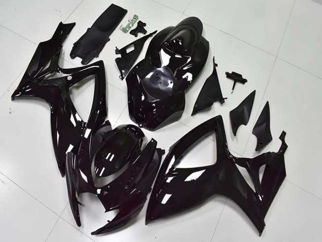 Kits Carénage Moto ABS Suzuki GSXR 600/750 2006-2007 - Noir Brillant