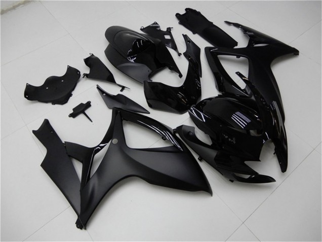 Carénages Moto Suzuki GSXR 600/750 2006-2007 - Noir Mat Noir Brillant