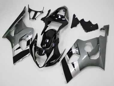 Carénages Moto Suzuki GSXR 1000 2003-2004 - Noir Brillant Argent Gris Abordables