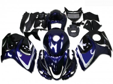 Carénages Moto Suzuki GSXR 1300 Hayabusa 2008-2020 - Noir Brillant Bleu Blanc Abordables