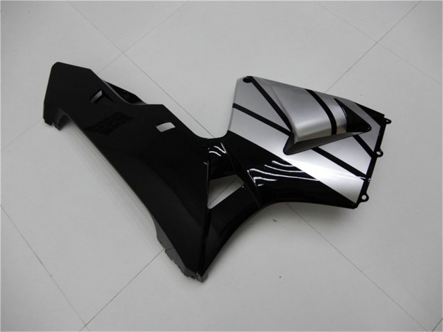 Carénages Moto Honda CBR600RR 2003-2004 - Argent Noir Brillant Bande