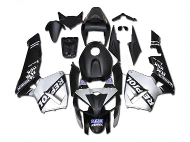 Carénages Moto Honda CBR600RR 2005-2006 - Noir Argent Repsol Abordables