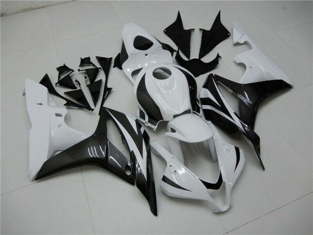Kits Carénage Moto ABS Honda CBR600RR 2007-2008 - Blanc Noir Brillant