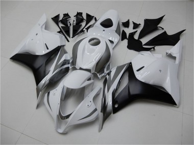 Carénage Moto Honda CBR600RR 2009-2012 - Blanc Gris Noir Mat Abordables