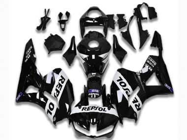 Carénages Moto Honda CBR600RR 2013-2023 - Noir Brillant Blanc Repsol Abordables