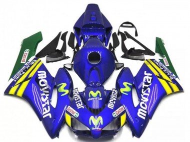 Carénages Moto Honda CBR1000RR 2004-2005 - Bleu Jaune Vert MoviStar Rouge Castrol Abordables