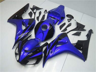 Kits Carénage Moto Honda CBR1000RR 2006-2007 - Bleu Noir Brillant Abordables