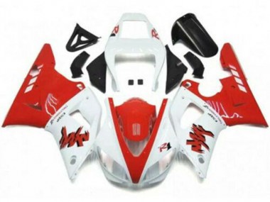 Carénages Moto Yamaha YZF R1 1998-1999 - Blanc Rouge Abordables