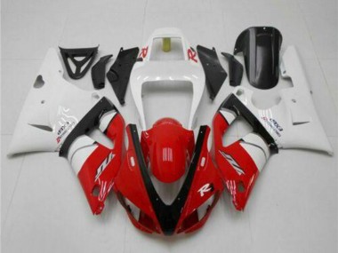 Carénages Moto Yamaha YZF R1 1998-1999 - Blanc Rouge Noir Abordables