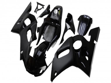 Carénages Moto Yamaha YZF R6 1998-2002 - Noir Brillant Noir Mat Abordables