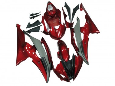 Carénages Moto Yamaha YZF R6 2008-2016 - Rouge Gris Abordables