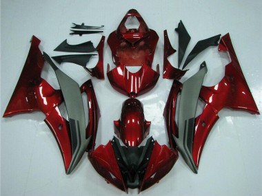 Carénages Moto Yamaha YZF R6 2008-2016 - Rouge Gris Abordables