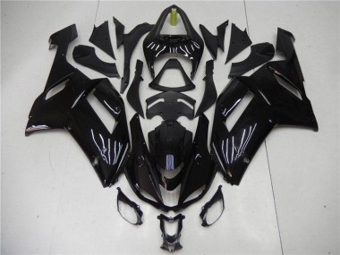 Carénage Moto ABS Kawasaki ZX6R 2007-2008 - Noir Brillant Abordables
