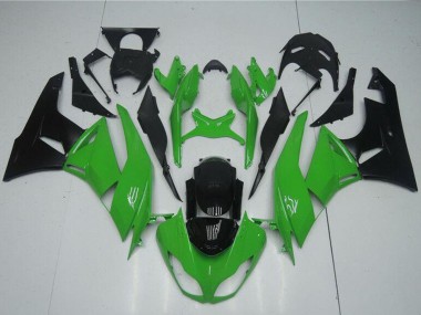 Kits Carénage Moto Kawasaki ZX6R 2009-2012 - Vert Noir Brillant Abordables