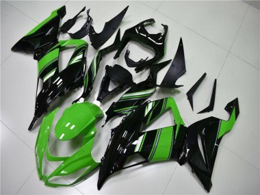 Kits Carénage Moto ABS Kawasaki ZX6R 2013-2018 - Vert Noir Brillant Abordables
