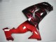 Carénage Moto Kawasaki ZX10R 2006-2007 - Noir Brillant Rouge Flamme