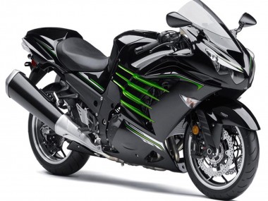 Carénages Moto Kawasaki ZX14R ZZR1400 2012-2024 - Noir Brillant Noir Mat Vert Abordables
