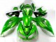 Carénage Moto Kawasaki ZX14R ZZR1400 2012-2024 - Vert Noir Brillant
