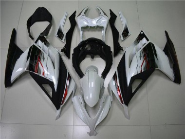 Carénage Moto Kawasaki Ninja 300 EX300R 2013-2024 - Blanc Rouge Noir Abordables
