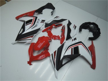 Carénages Moto Kawasaki Ninja 300 EX300R 2013-2024 - Blanc Rouge Noir Abordables