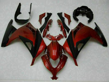 Carénages Moto Kawasaki Ninja 300 EX300R 2013-2024 - Rouge Noir Abordables