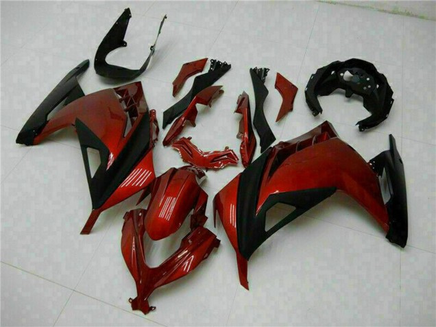 Carénages Moto Kawasaki Ninja 300 EX300R 2013-2024 - Rouge Noir