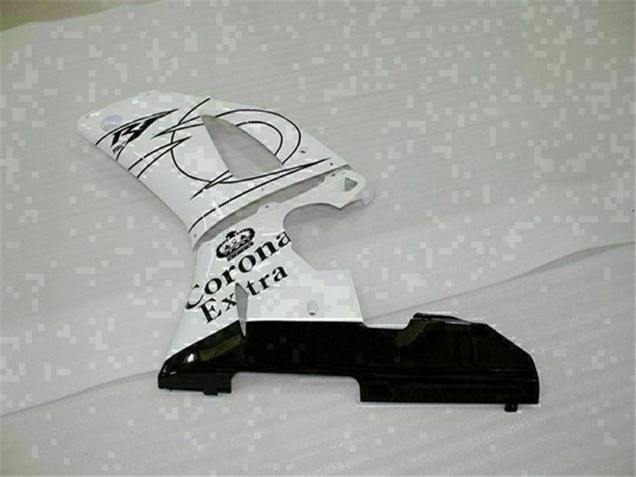 Carénages Moto Yamaha YZF R1 2000-2001 - Blanc Noir Corona Extra