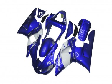 Carénage Moto Yamaha YZF R1 2000-2001 - Bleu Blanc Abordables