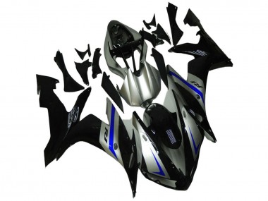 Carénages Moto Yamaha YZF R1 2004-2006 - Argent Bleu Noir Abordables