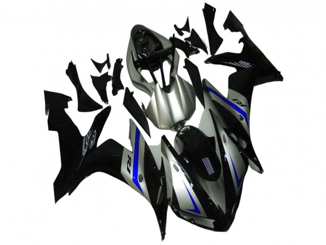 Carénages Moto Yamaha YZF R1 2004-2006 - Argent Bleu Noir