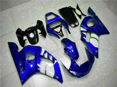 Carénages Moto Yamaha YZF R6 1998-2002 - Bleu Blanc Abordables