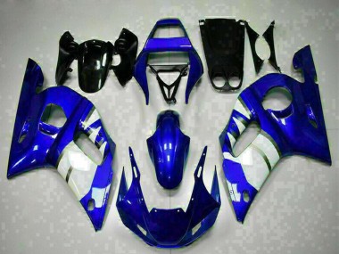 Carénages Moto Yamaha YZF R6 1998-2002 - Bleu Blanc Abordables
