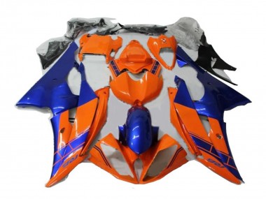 Carénages Moto Yamaha YZF R6 2008-2016 - Orange Bleu Abordables