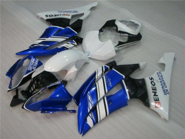 Carénages Moto Yamaha YZF R6 2008-2016 - Blanc Bleu Noir ENEOS Semakin Didepan Abordables