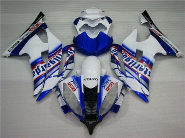 Carénages Moto Yamaha YZF R6 2008-2016 - Blanc Bleu Rouge Sterilgarda Volvo Fimer Yamalube Abordables