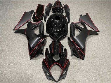 Carénages Moto Suzuki GSXR 1000 2007-2008 - Noir Brillant Noir Mat Rouge Abordables