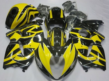 Carénages Moto Suzuki GSXR 1300 1996-2007 - Jaune Noir Abordables
