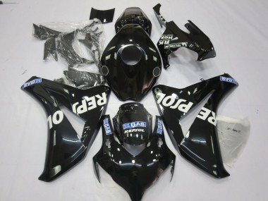 Carénages Moto Honda CBR1000RR 2008-2011 - Noir Brillant Bleu Blanc Repsol Abordables