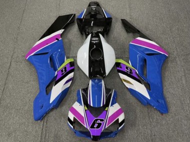 Carénages Moto Honda CBR1000RR 2004-2005 - Blanc Bleu Violet Jaune Noir Brillant 6 Abordables