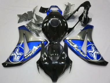 Carénages Moto Honda CBR1000RR 2008-2011 - Bleu Gris Noir Brillant Abordables