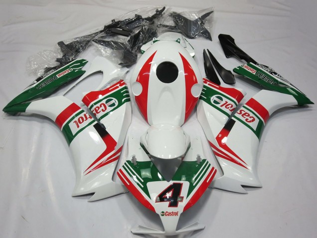 Carénages Moto Honda CBR1000RR 2012-2016 - Blanc Rouge Vert Castrol 4