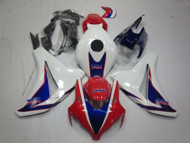 Carénages Moto Honda CBR1000RR 2008-2011 - Blanc Rouge Bleu HRC Style Abordables