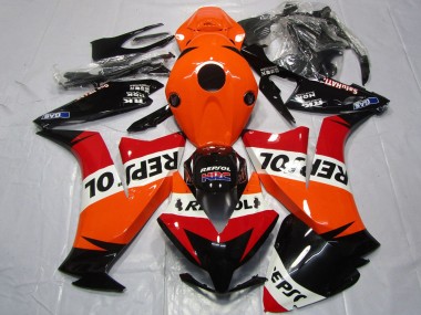 Carénages Moto Honda CBR1000RR 2012-2016 - Orange Blanc Rouge Noir Brillant Repsol Abordables