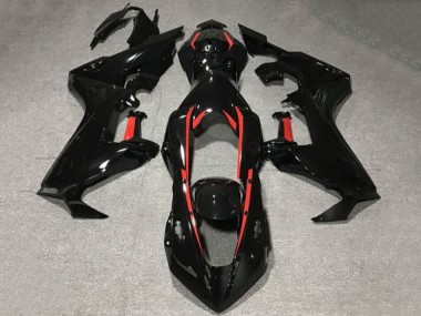 Carénages Moto Honda CBR1000RR 2017-2023 - Noir Brillant Rouge Doubler Abordables