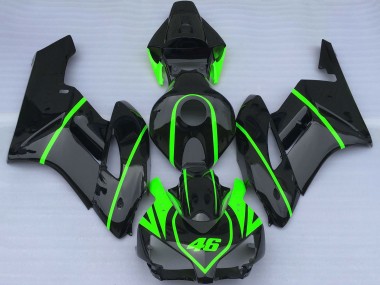 Carénages Moto Honda CBR1000RR 2004-2005 - Noir Brillant Haute Visibilité Vert Abordables