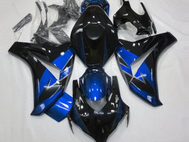 Carénages Moto Honda CBR1000RR 2008-2011 - Bleu Noir Brillant Abordables