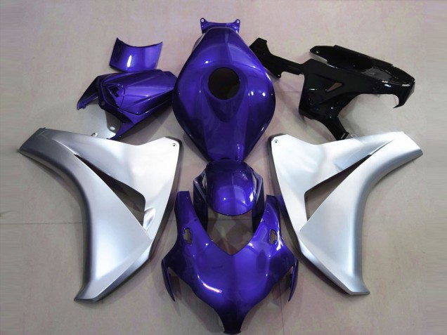 Carénages Moto Honda CBR1000RR 2008-2011 - Argent Bleu