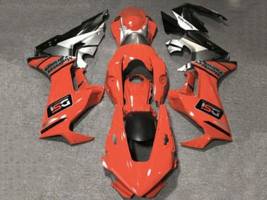 Carénages Moto Honda CBR1000RR 2017-2023 - Orange Blanc Argent Noir Brillant DSI Abordables
