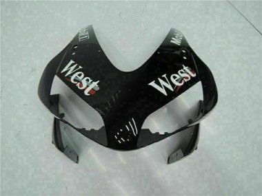Carénages Moto Honda CBR600RR 2003-2004 - Noir Brillant Blanc West Mobil Abordables